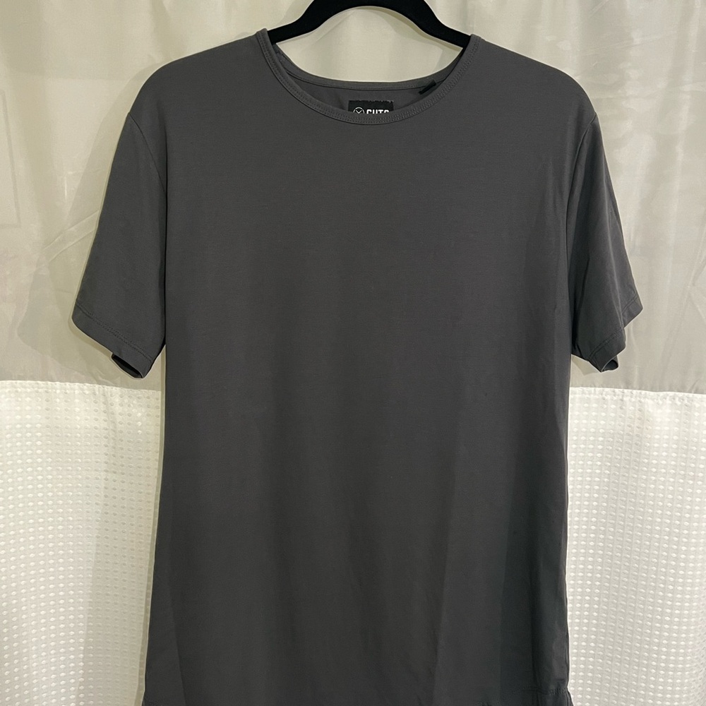 Pur Men's Charcoal Short Sleeve Tee
